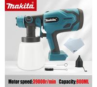 Pistolet de pulvérisation électrique Makita 800ML, outils électriques haute puissance, pulvérisateur de peinture, pistolet de pulvérisation électrique domestique et automobile pour usage domestique et