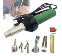 Pistolet de soudage à air chaud 1600 W, soudeur portatif en plastique PVC et kit d'outils de soudage au sol avec buses, pour bricolage et décapage de peinture