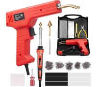 Pistolet de soudage plastique avec fer à repasser - Kit de 1000 agrafes et 60 baguettes de soudage - Outil de soudage professionnel pour les réparations de plastique