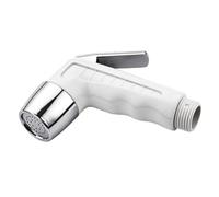 Pistolet de Toilette Bidet Blanc ABS à Jet Puissant, Lavage Domestique | Commande Main, Économie D’eau, Texture Aléatoire, pour Hygiène Après Toilettes et Nettoyage Automobile