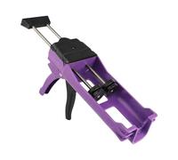 Pistolet d'étanchéité anti- - ABS métal 32 x 19,8 cm | Lisseur mastic Support double tube | Porte-cartouches anti-fuite pour bricolage, construction, fenêtres et