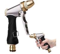 Pistolet eau Jardin,Pistolet à Eau Haute Pression,Pistolet d‘arrosage en métal,avec Buse Rotative Réglable en Laiton,Utilisé pour Lavage de Voiture,Irrigation de Jardin
