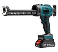 Pistolet électrique pour cartouches de colle et de mastic - Pistolet à mastic sans fil, alimenté par batterie - 4 vitesses - Sans fil - Portatif - Compatible avec une batterie de 18 V - Sans batterie