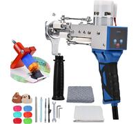 Pistolet électrique pour tufting de tapis, vitesse réglable 10-40 points/seconde, 2-en-1 coupe et bouclage, kit d'affichage digital2