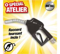 Pistolet Gasoil Automatique 1 po - Raccord Tournant M/F - Précision et Facilité de Utilisation - D-Work