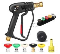 Pistolet haute pression avec 5 buses, filetage M22-14 mm, compatible avec les appareils de la série K de Kärcher