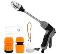 Pistolet Haute Pression Power Jet, Pistolet de Nettoyeur Haute Pression Portable, Pressure Washer Rotatif à 360° Pour Lavage de Voiture, Arrosage du Jardin Terrasse, Nettoyage des Vitres