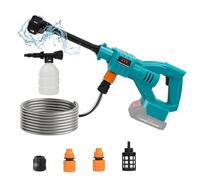 Pistolet Haute Pression sans Fil, Nettoyeur Haute Pression à Batterie pour Batterie Makita 18 V, Max 40bar, 6-en-1 Multi-Usage Buse, 5m de Tuyau, crépine et Filtre intégrés