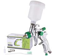 PISTOLET LAKIERNICZY MINI HVLP DYSZA 0,8MM DO ZAPRAWEK MALOWANIA 125ML