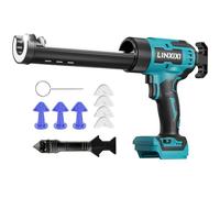 Pistolet mastic rechargeable compatible avec Makita 18V, Pistolet mastic électrique, Pistolet silicone rechargeable avec LED, vitesse réglable, anti-goutte pour montage et réparation (sans batterie)