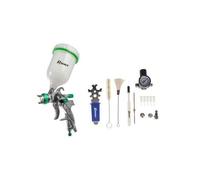 Pistolet peinture HLVP pro par gravité en mallette pour compresseur