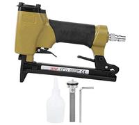 Pistolet pneumatique 1010F Mini agrafeuse pneumatique professionnelle, corps en alliage d'aluminium léger avec poignée en caoutchouc pour le travail du bois, la production de