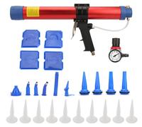 Pistolet pneumatique de 600 ml pour cartouches, avec applicateur de pâte à carrosserie