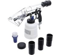 Pistolet Pneumatique de Nettoyage 7 pcs - Brosse et Accessoire d'Aspiration - Polyvalent et Efficace - D-Work