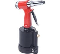Pistolet pneumatique pour écrous à sertir - Pince à sertir pneumatique - Force de traction 1300 kgf - 90–120 psi - 3,2/4,0/4,8/6,4 mm - Course 16 mm - Entrée d'air 6,4 mm - Rouge