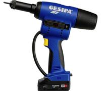 Pistolet pour écrous à sertir sans fil Gesipa FireBird Pro CAS 1679670 18 V 2 Ah Li-Ion + batterie, + chargeur