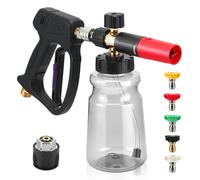 Pistolet pour nettoyeur haute pression avec buse à mousse, 5200 PSI, 1 litre