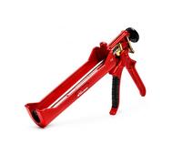 Pistolet professionnel pour appliquer des silicones et des scellants, structure métallique et mécanique en acier supporte des pressions jusqu'à 328 kg