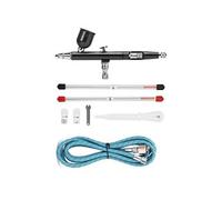 Pistolet Pulvérisateur Ar130K 0,3 Mm Buse Pneumatique Bricolage Art Aérographe (Noir)