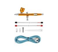 Pistolet Pulvérisateur Ar130K 0,3 Mm Buse Pneumatique Bricolage Art Aérographe (Or) G