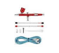 Pistolet Pulvérisateur Ar130K 0,3 Mm Buse Pneumatique Bricolage Art Aérographe (Rouge) G