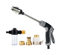 Pistolet pulvérisateur de nettoyage d'eau haute pression - Embout de pulvérisation à mousse pour nettoyeur haute pression - Seringue manuelle pour tuyau d'eau - Pour maison, garage, jardin