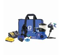 Pistolet pulvérisateur de peinture Airless Ultra QuickShot - GRACO - avec 2 batteries 18V 2,0Ah Dewalt - 1 chargeur de batterie Dewalt - sac de transport - 20B476