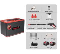 Pistolet pulvérisateur électrique, pression de 220 bars, modèle sans fil, lot de 2 batteries