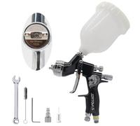 Pistolet pulvérisateur HVLP à alimentation par gravité de 1,3 mm, pistolet pulvérisateur à air pour peinture automobile de 600 CC, pulvérisateur de peinture à base d’eau et à base de solvant (Vert