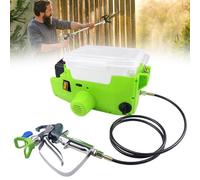 Pistolet pulvérisateur mural haute pression sans fil - Sac à dos rechargeable 500 W et pulvérisateur de peinture sans air, capacité de 1,7 l, 6 vitesses réglables, tuyau de 1,5 m, pour peinture