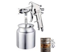 Pistolet Sablage Pneumatique, Haute Pression Décapeur Rouille pour Voiture | Flux d'Air Haute Pression Élimine Rouille, Peinture et Huile. Débit Réglable pour Travail de Précision sur Métal.
