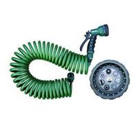 Jardibric - Tuyau d'Arrosage Serpentin Souple en PU - 15 m de Résistance et de Confort pour un Arrosage Précis de Votre Jardin