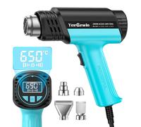 Pistolet thermique de 2000 W, avec réglage de température de 50 à 650 °C et écran LCD