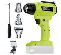 Pistolet thermique sans fil pour Ryobi 18V, avec 4 buses, sans batterie