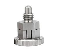 Piston à bouton en acier inoxydable taille 8 avec écrou, C | Fabriqué en acier inoxydable pour un débrayage facile et un verrouillage ferme, idéal pour les équipements industriels