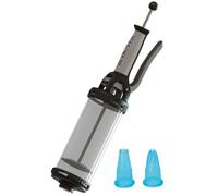 Piston à pression pâtisserie - DE BUYER - Le Tube Essentiel - 2 douilles (U8 et D8) - Capacité 0.75L
