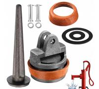 Piston de rechange pour pompe à bascule type 75 : kit complet de pistons avec manchon en cuir, joint d'étanchéité, vanne de perçage nasale et boulon - Pompe de jardin complète Pompe à manivelle Pompe
