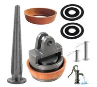 Pistons de Rechange pour Pompes à Bras Type 75 avec Valve de Perçage Nasal Ensemble de Boulons Manchette en Cuir Bague d'Étanchéité Joint de Pompe à Main Jardin Pour Pompes À Eau, Joint De Pompe