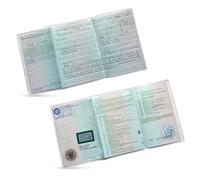 Pitlane Performance® Porte-Documents d’Immatriculation Premium Étui Transparent pour Papiers du Véhicule - Pochette de Protection en PVC pour Carte Grise Étui Pliable pour Documents Auto (1)