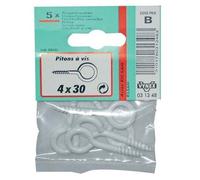 Piton à vis - acier rilsanisé - 3.5x25 mm