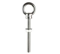 Piton à Visser Boulon à œil de levage épaulement long avec anneau d'écrou, trou boucle, acier inoxydable 316 M6 M8 M10 M12 Pour fixation(1pcs,M12X120)