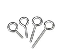 Piton à Visser Boulon à œil en acier inoxydable M4 M5 M6 M8 M10 Anneau de suspension crochet Pour fixation(50mm,M10-1pcs)