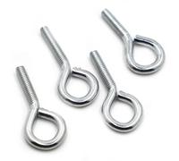Piton à Visser Crochet fermé à vis œil en acier au carbone zingué M4 M5 M6 M8 M10 avec anneau de levage Pour fixation(12mm,M10 1pc)