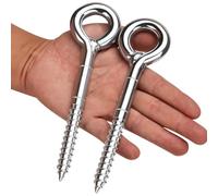 Piton à Visser piton a oeil inox Boulon à Oeil Galvanisé(2Pcs, M12x160mm)