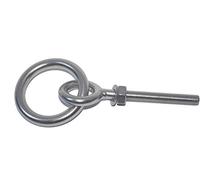 Piton inox Anneau Articulé M10 x 130mm inox 304 - A2