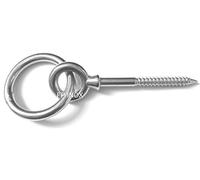Piton inox BOIS A4 Ø10mm avec anneau articulé 10X100mm inox A4