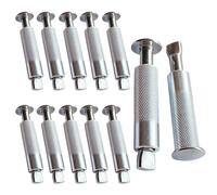 Piton Retractable Piscine 20pcs Piton Bache Piscine Douille INOX 16x65mm | Fixation Bâche de Piscine Escamotable Pitons Encastrables Inox pour Attacher une Bâche a Barre