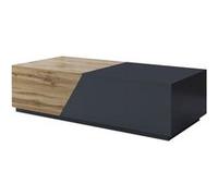 Best mobilier Table basse Pitt 124 cm - style industriel - Bois/Gris