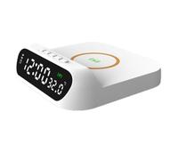 Pitxsgsia RéVeil de Charge sans Chargeur sans 3 en 1 Charge 15 W RéVeil NuméRique TempéRature Blanc