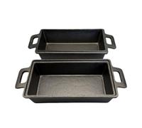 Pitycbo à En Fonte Pré-Asisonné à Poignées Polyvalent Cocotte Rectangulaire pr Cuisiniers, Cuisine